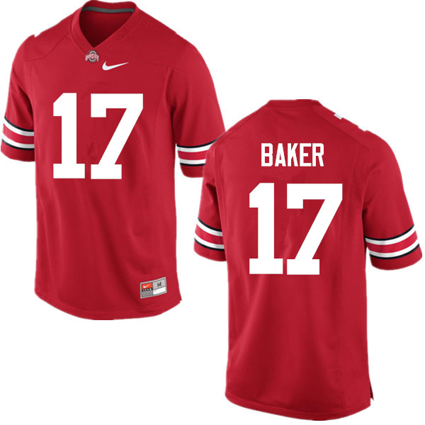 Ohio State Buckeyes #17 Jerome Baker College Football Jerseys Game-Red